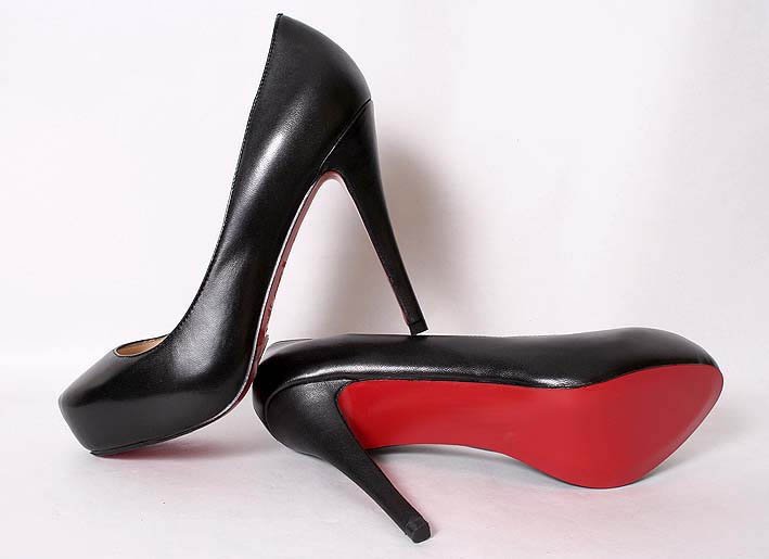 female red bottom shoes