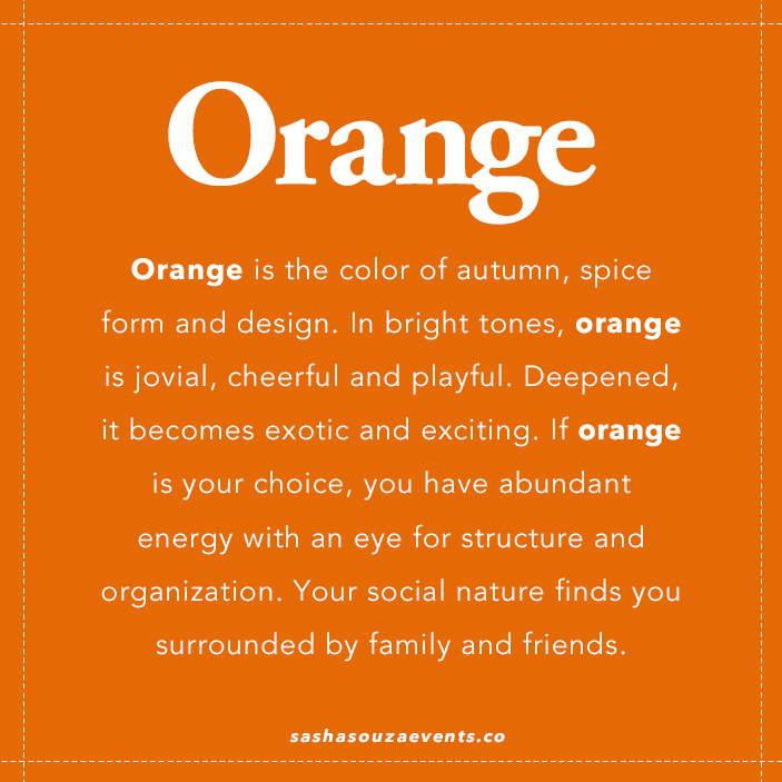 different words for orange the color