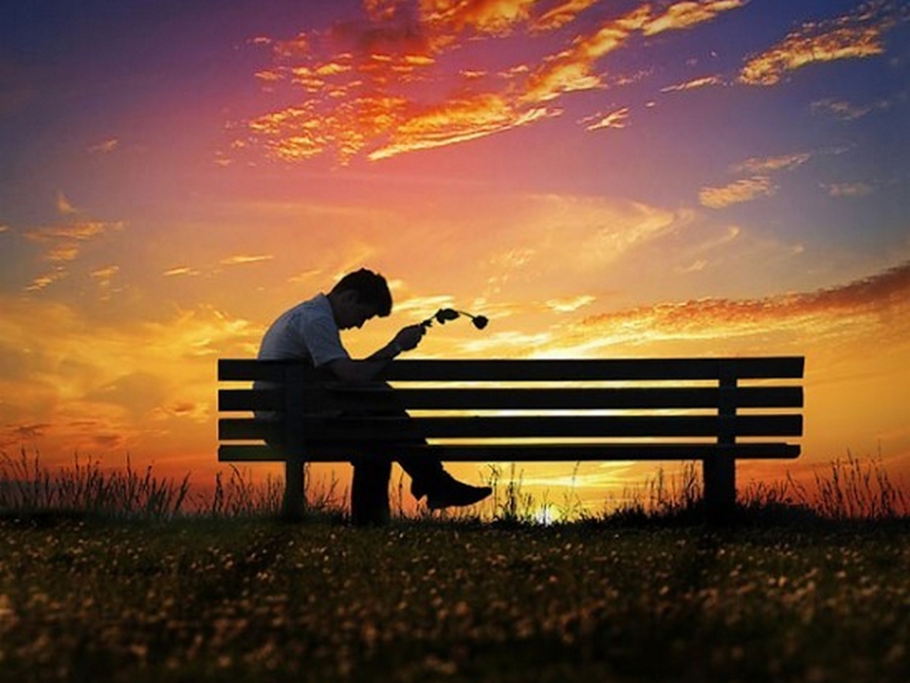 Love sad pictures man Breakup Stock