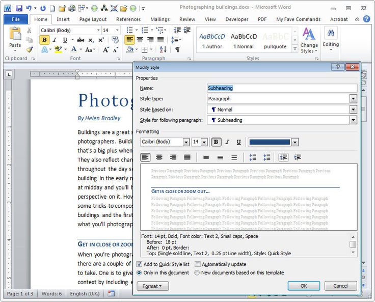 microsoft word 2016 how to create Block Quotes