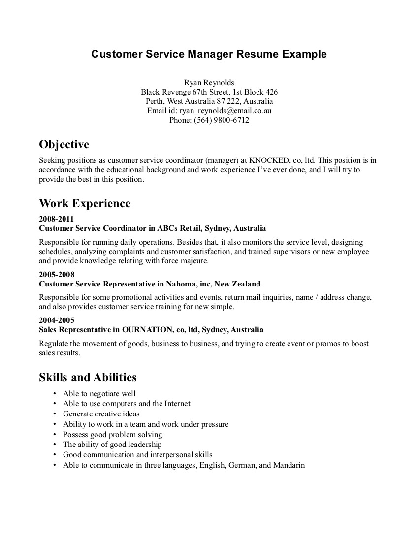 Resume For Customer Service Quotes QuotesGram