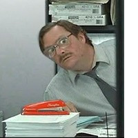 the office red stapler