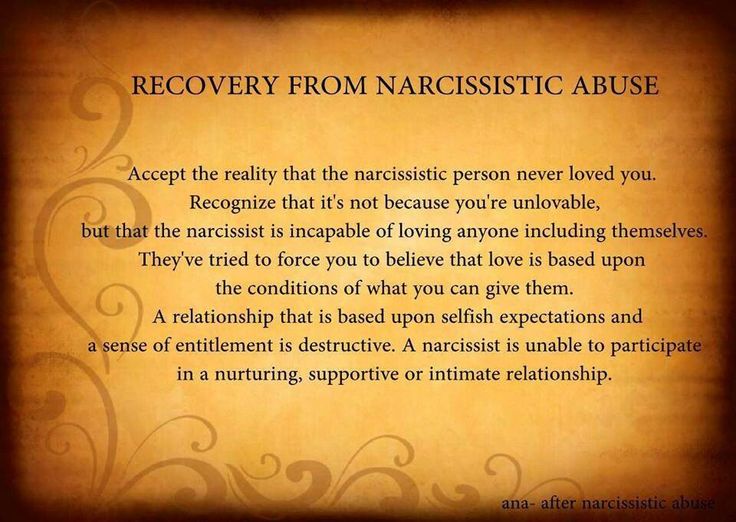 Men women abuse how narcissistic Five Types