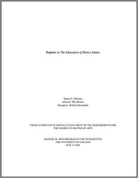 Chicago turabian citation dissertation