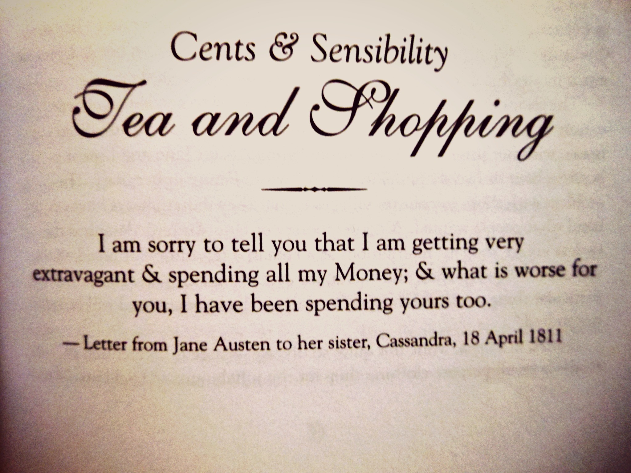 Jane Austen Tea Quotes. QuotesGram