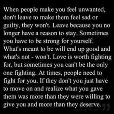 Quotes About Feeling Not Needed. QuotesGram