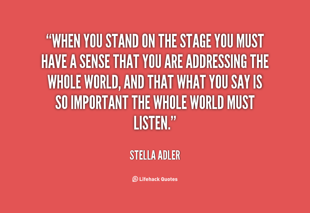 quotes decade Stella Acting QuotesGram On Adler Quotes. quotes decade Stella Acting QuotesGram On Adler Quotes.