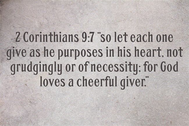 God Blesses A Cheerful Giver Quotes Quotesgram