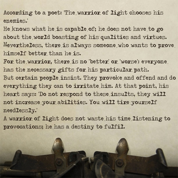 Warrior Of Light Quotes Quotesgram Warrior Of Light Quotes Quotesgram