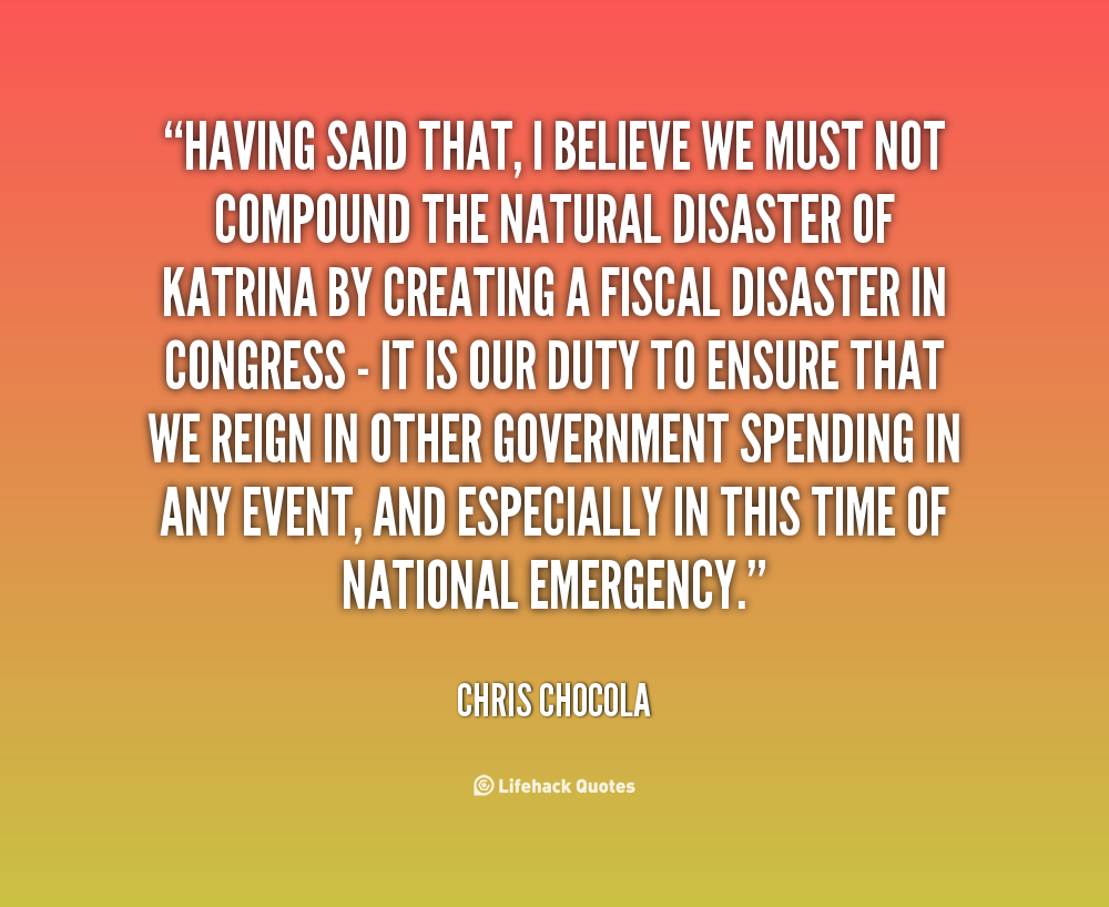 Chris Chocola quote about beliefs