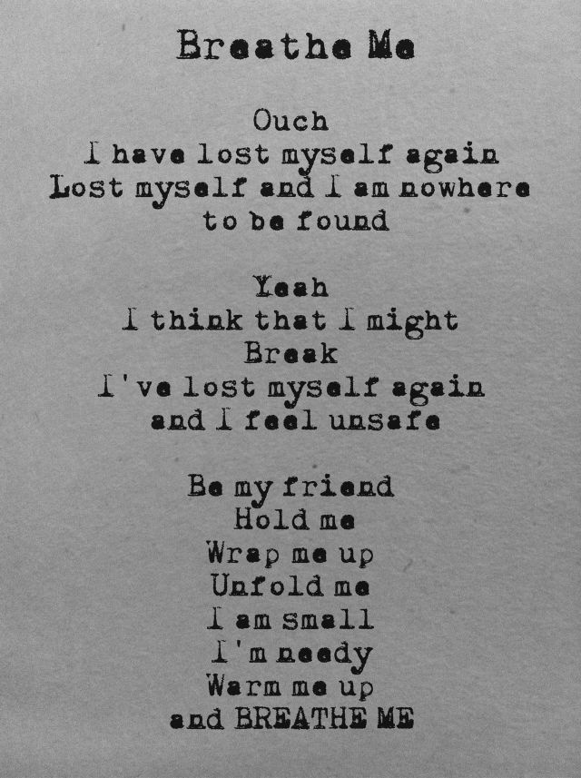 Yourself again about finding poems