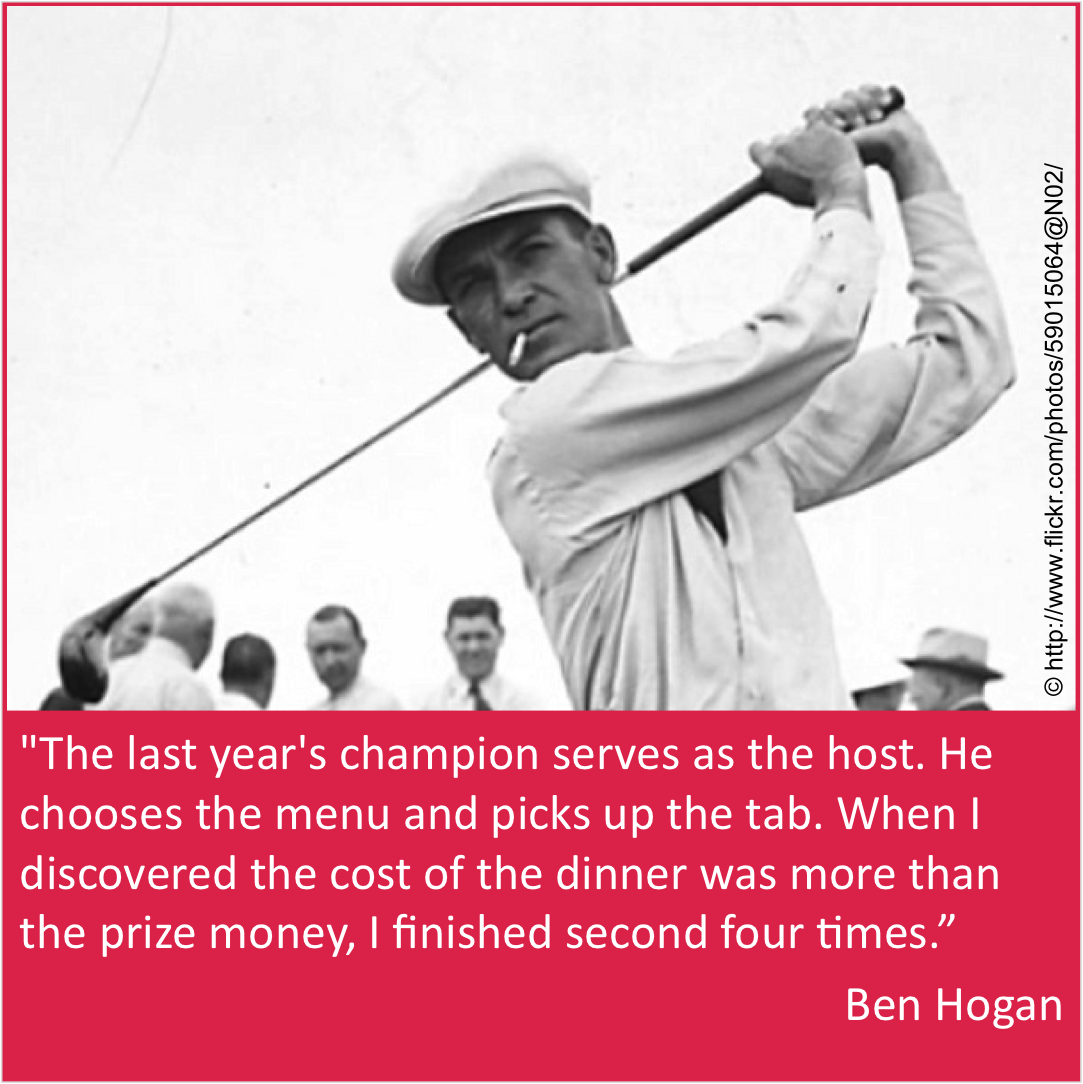 Ben Hogan Quote - Hard Work vs Talent