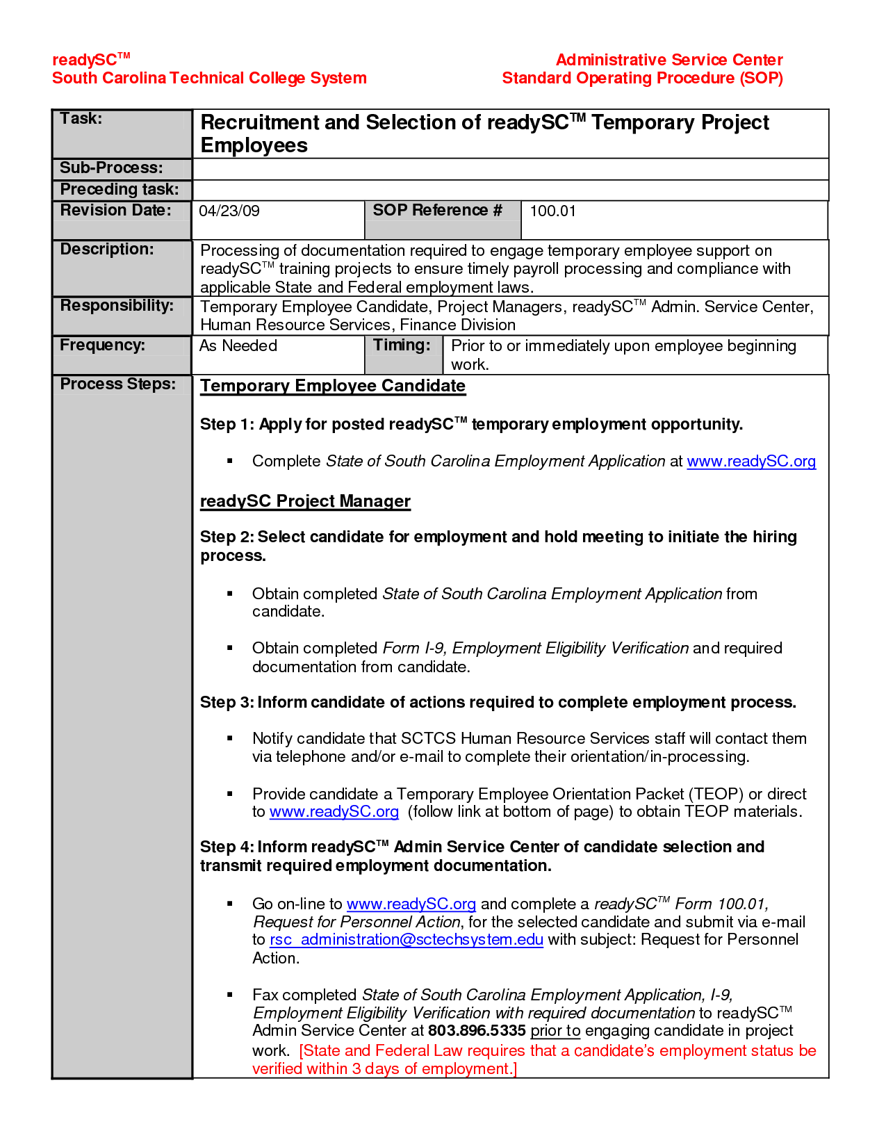  rale 16 Raras Razones Para El Standard Operating Procedure Format 
