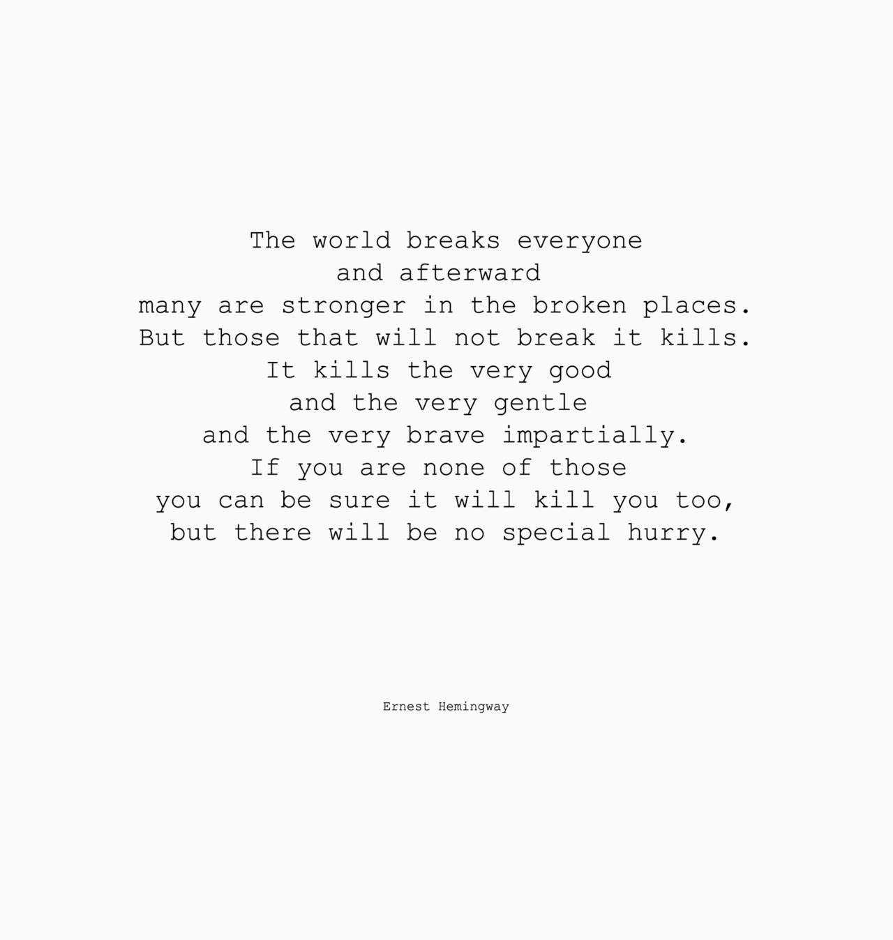 Hemingway On Love Marriage Quotes Quotesgram