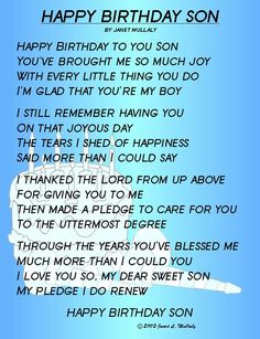 Happy 15th Birthday Son Sons 15Th Bday Quotes. Quotesgram