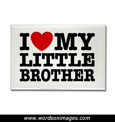 I Love My Little Brother Quotes I Love My Brother Quotes. Quotesgram