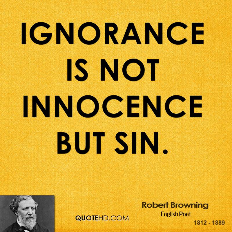 Реферат: Sin Is Ignorance