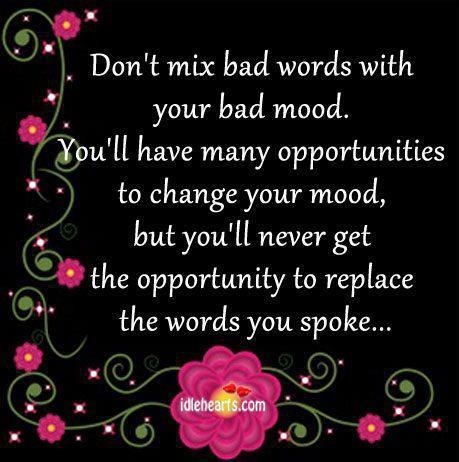 Careful With Your Words Quotes Quotesgram