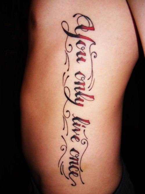  Tattoos with Texts words and Phrases
