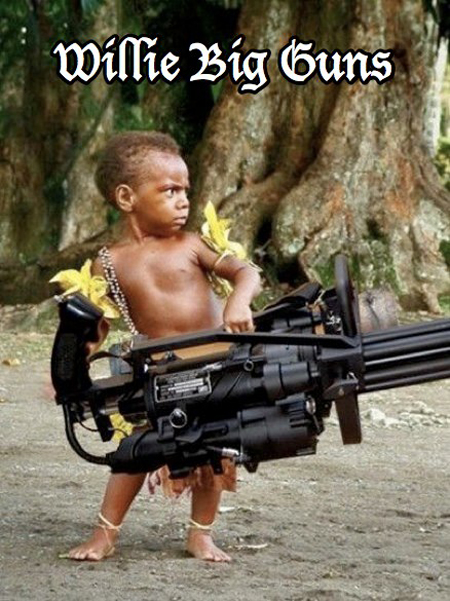 funny pictures of babies with guns