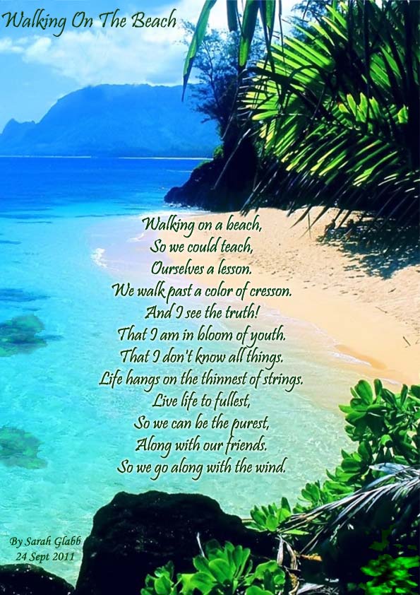 Beach Quotes And Poems Quotesgram