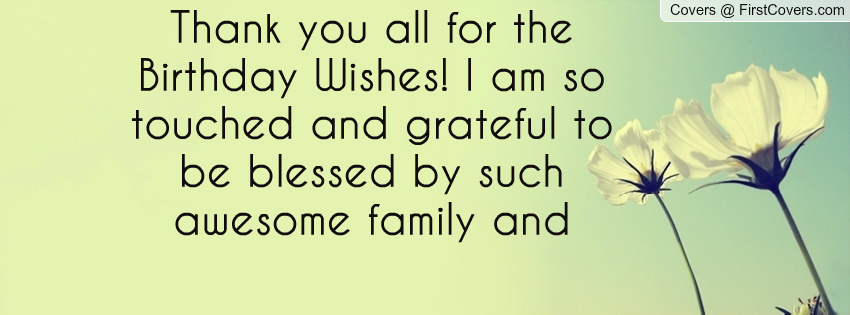 Facebook Birthday Thanks Quotes Quotesgram