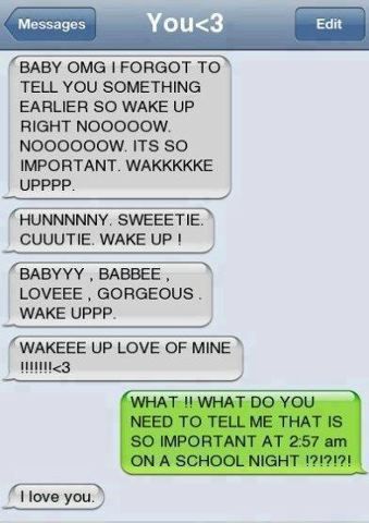 Wake boyfriend your to to sweet up for messages Romantic Good