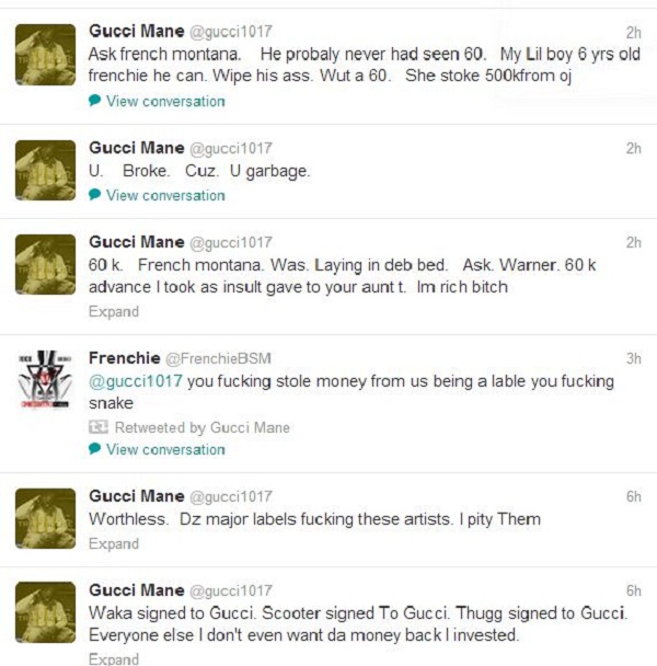 Gucci Mane Twitter Quotes.