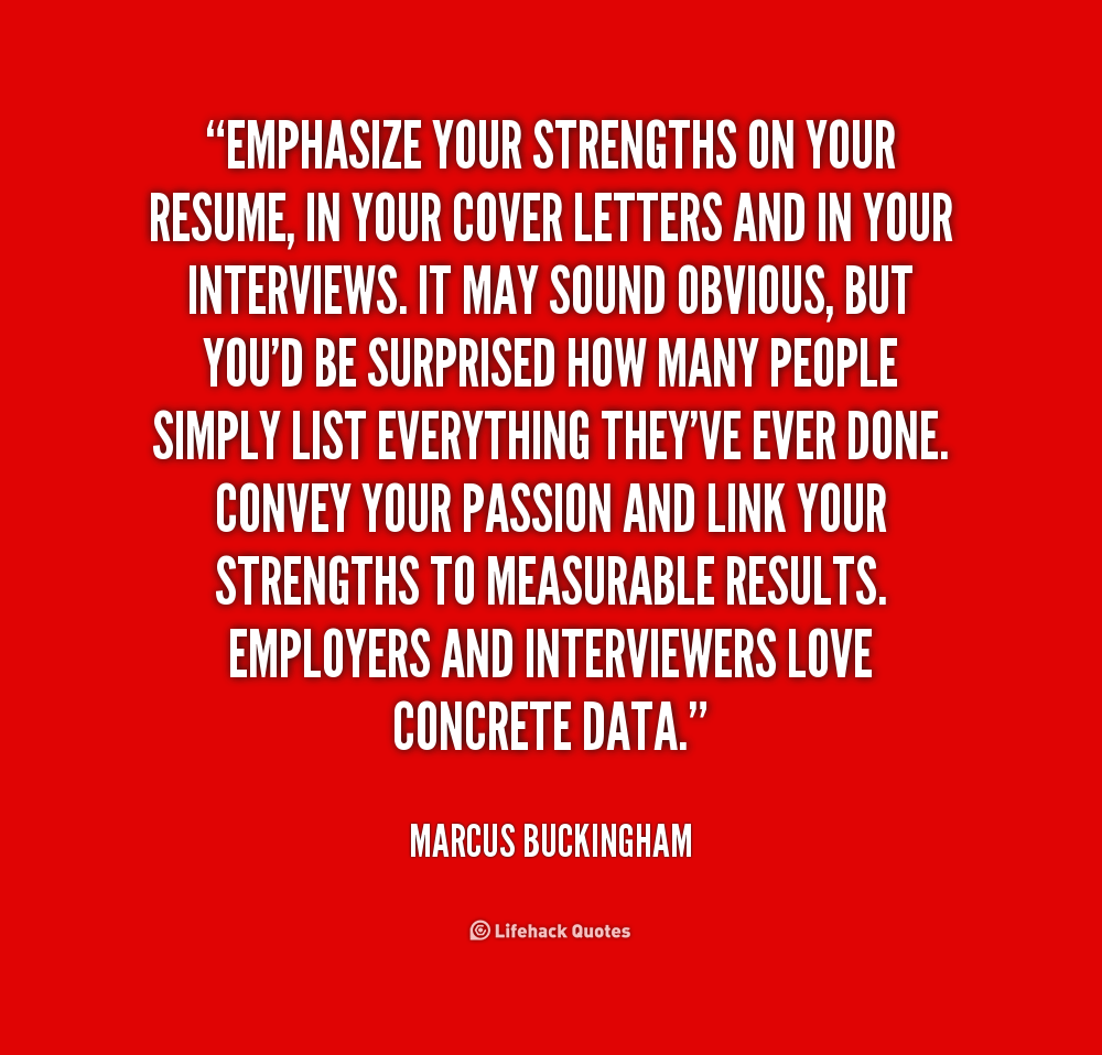 resume writing quotes
