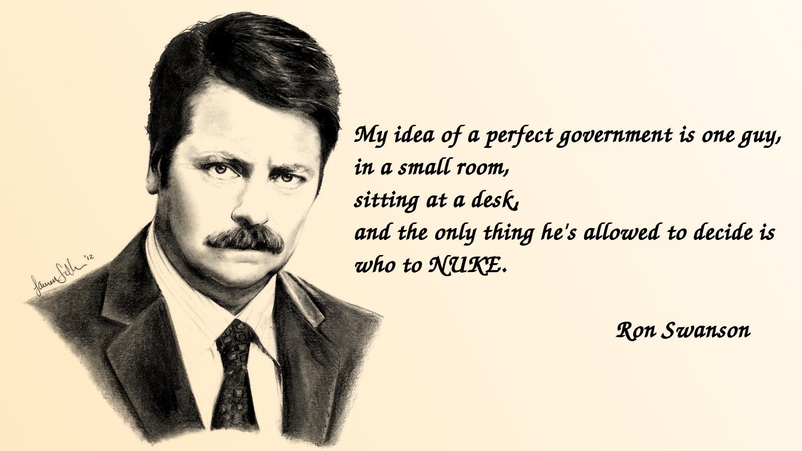 Ron Swanson Quotes On Government Best Ron Swanson Government Quotes. Quotesgram