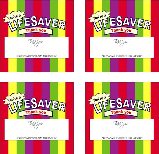 Free Lifesaver Note Cards Printable