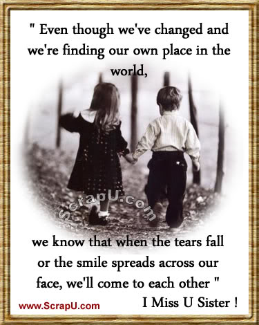 Miss You Sister Quotes I Miss U Sister Quotes. Quotesgram