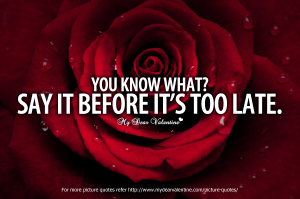 Before Its Too Late Quotes Quotesgram