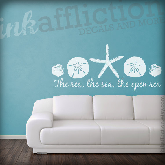 Wall Stickers Adhesive Wall Sea Motivational Phrase a0812