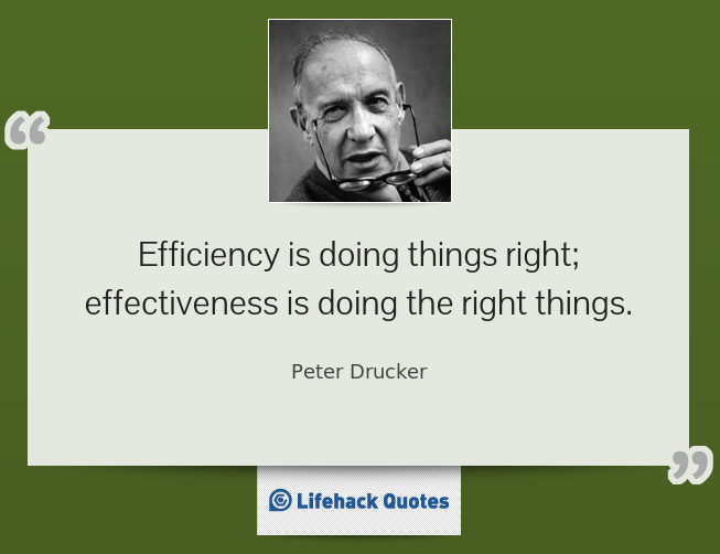Peter Drucker Quotes Efficiency. QuotesGram