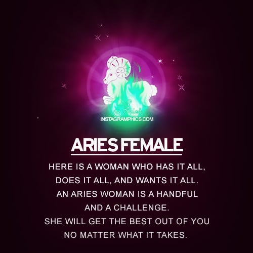You handle aries an how woman? do The Aries