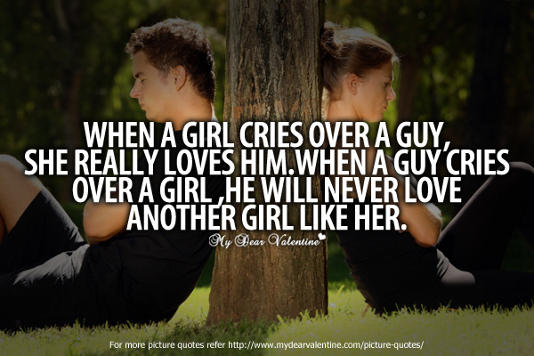 You he when with up breaks cries a guy when How Women