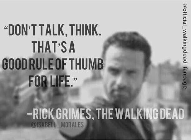 The Walking Dead Rick Citation The Walking Dead Rick Citation