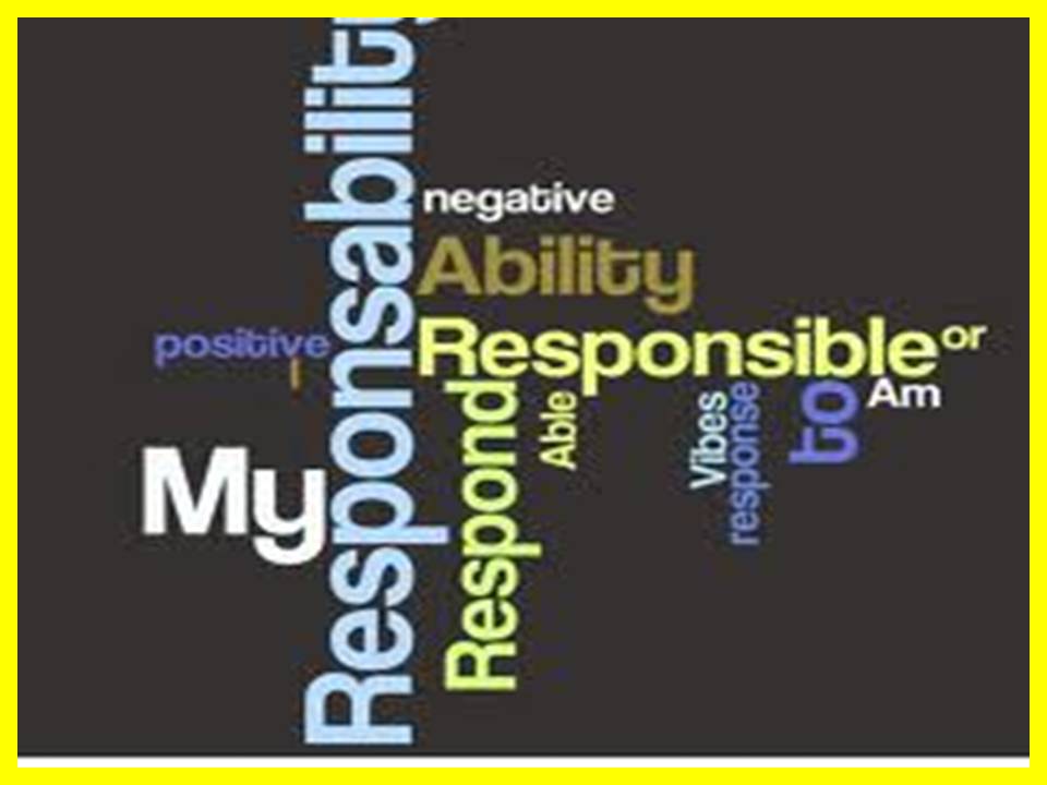 Why is it important to take responsibility for your actions image