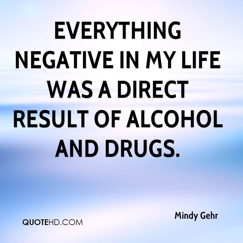Quotes On Alcoholism Negative Quotesgram