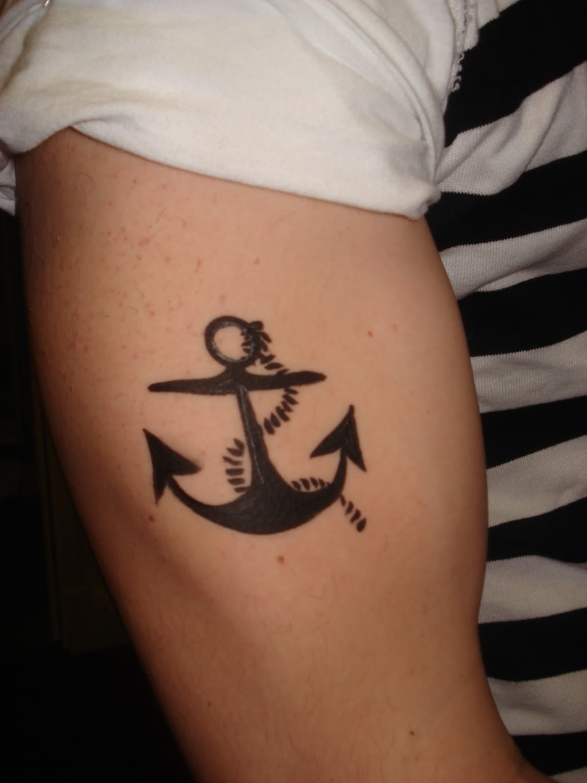 Small Anchor Tattoo On Wrist