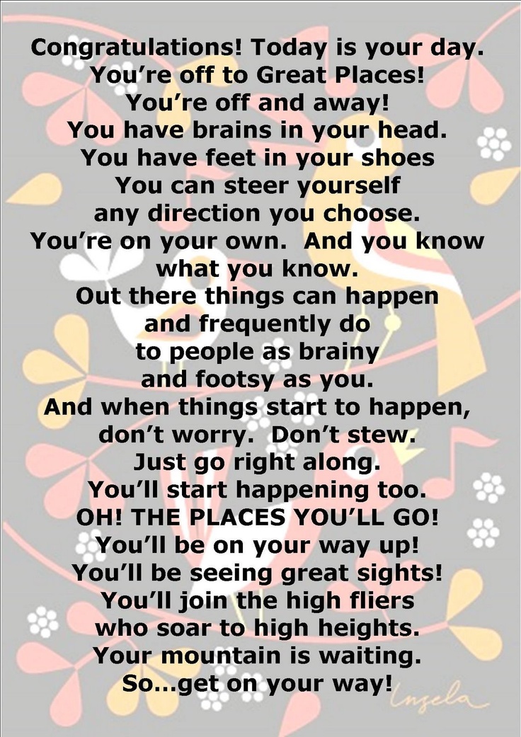 Oh The Places Youll Go Quotes For Graduation. QuotesGram