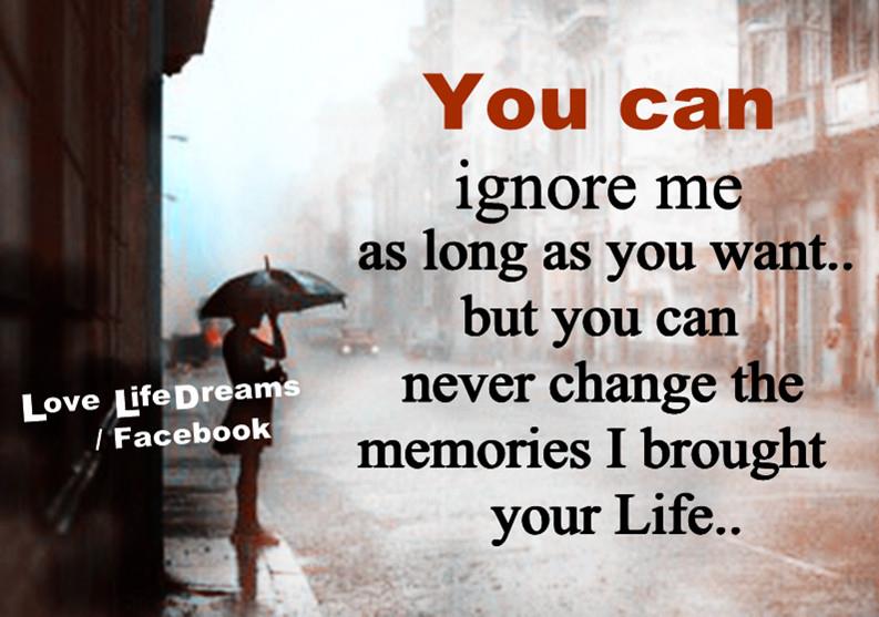 Can You Ignore Me Quotes Quotesgram