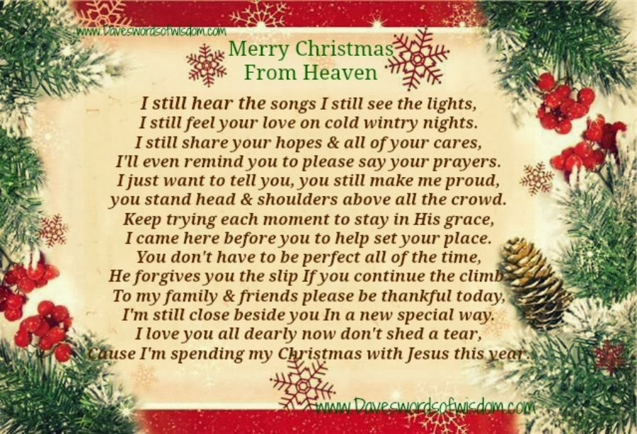 Merry Christmas In Heaven Quotes.
