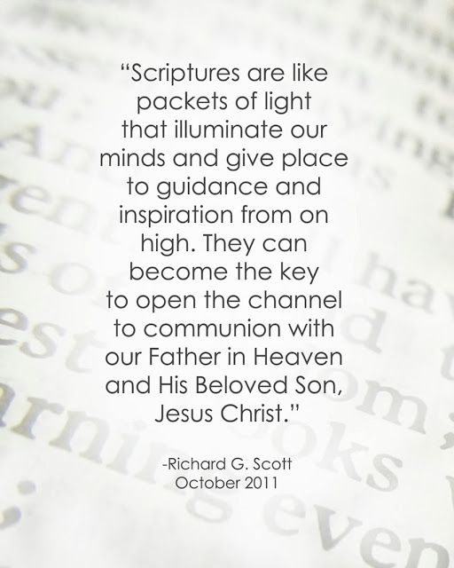 Lds quotes on scripture study quotesgram