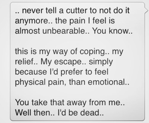 Stop Cutting Yourself Quotes. QuotesGram