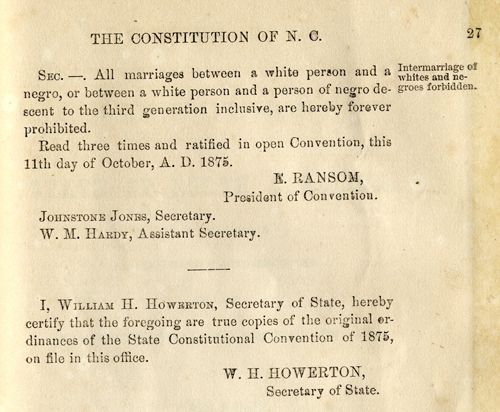 References to the constitution for gay marriage