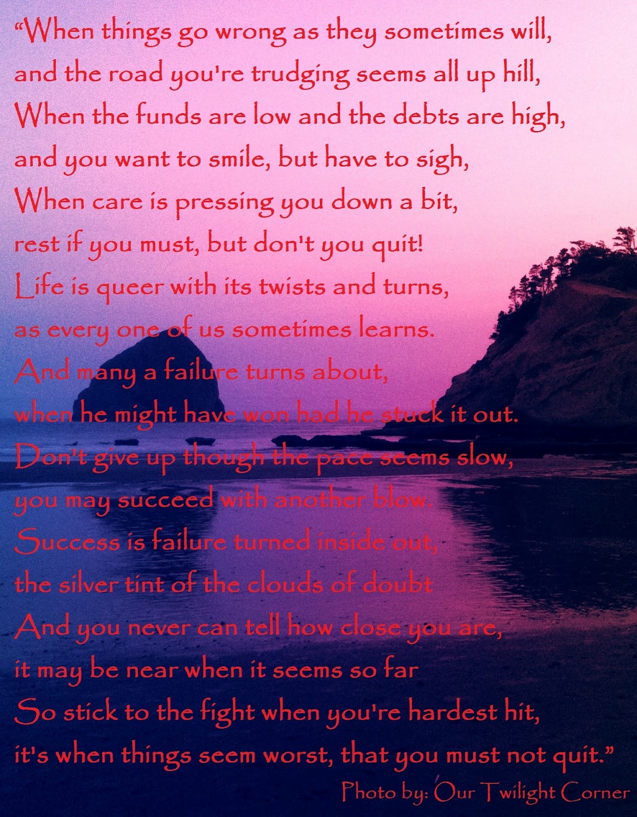 Encouragement Quotes And Poems QuotesGram
