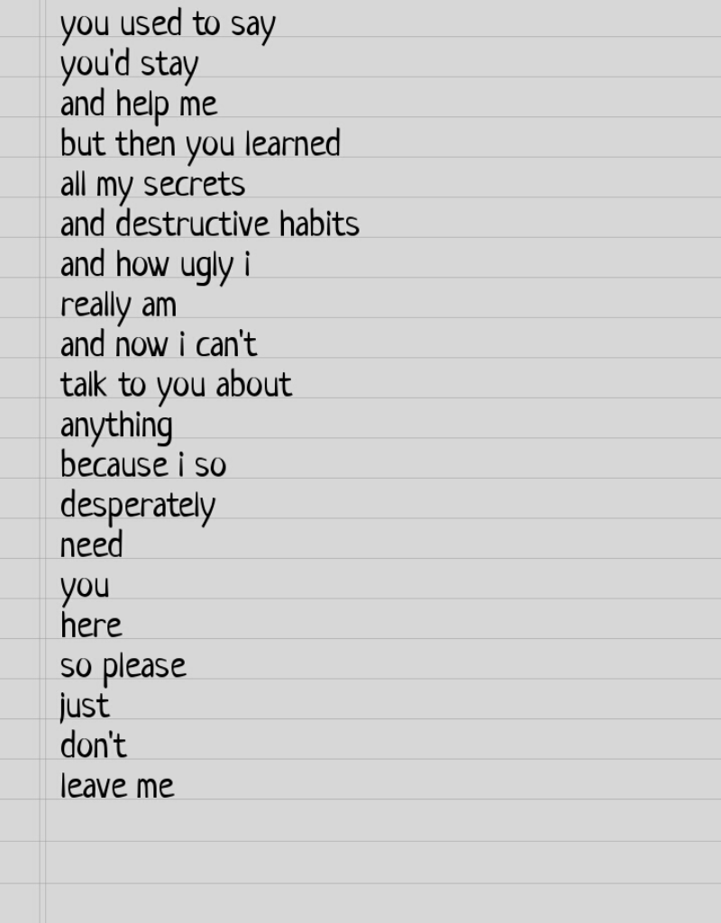 Please Dont Leave Quotes Or Poems Quotesgram