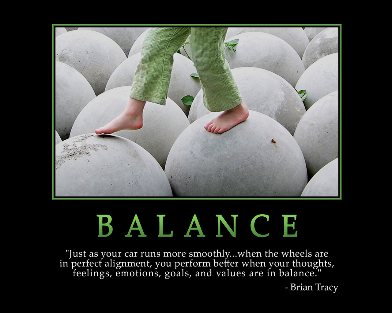 balance each other